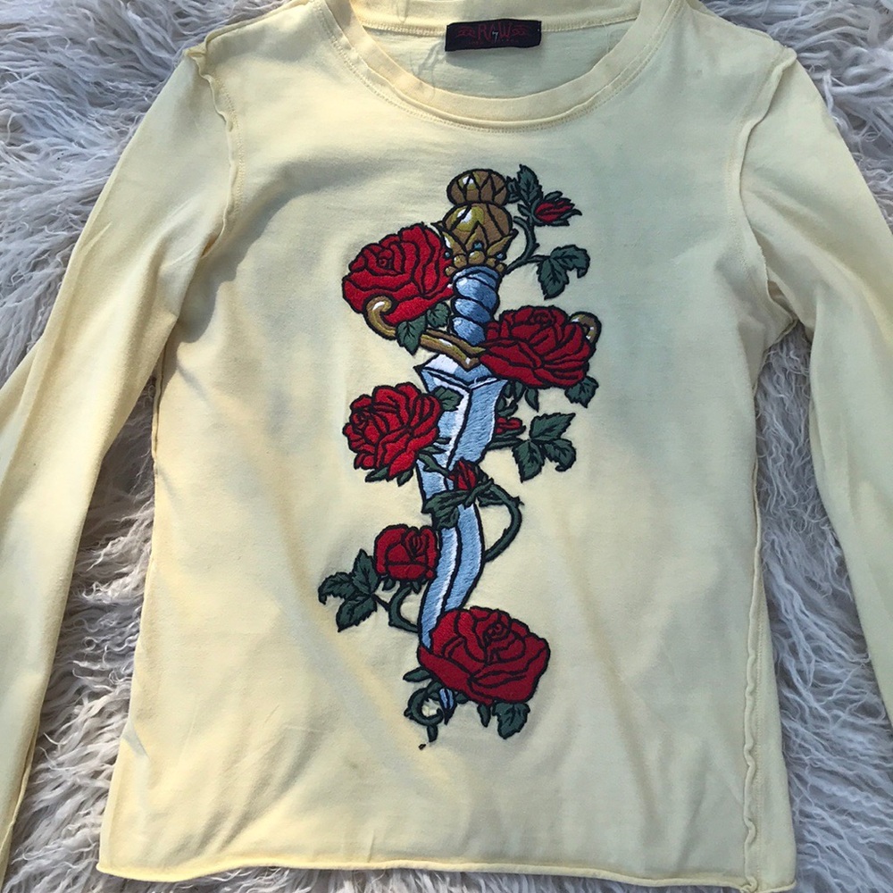 Raw 7 L/S Embroidered T-shirt